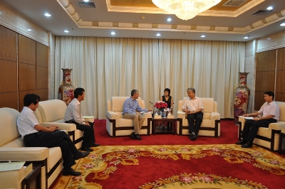 市商務(wù)委主任王樹(shù)培會(huì)見(jiàn)西麥斯亞洲區(qū)總裁